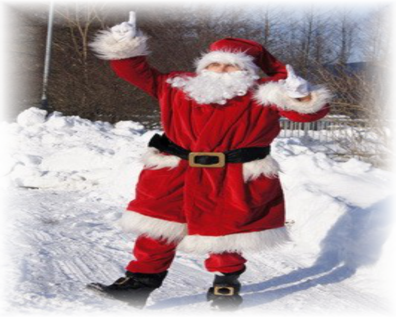 Weihnachtsmann auf Achse