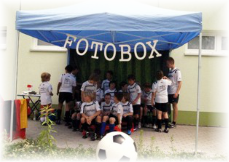Fotoshooting Stand Fußball